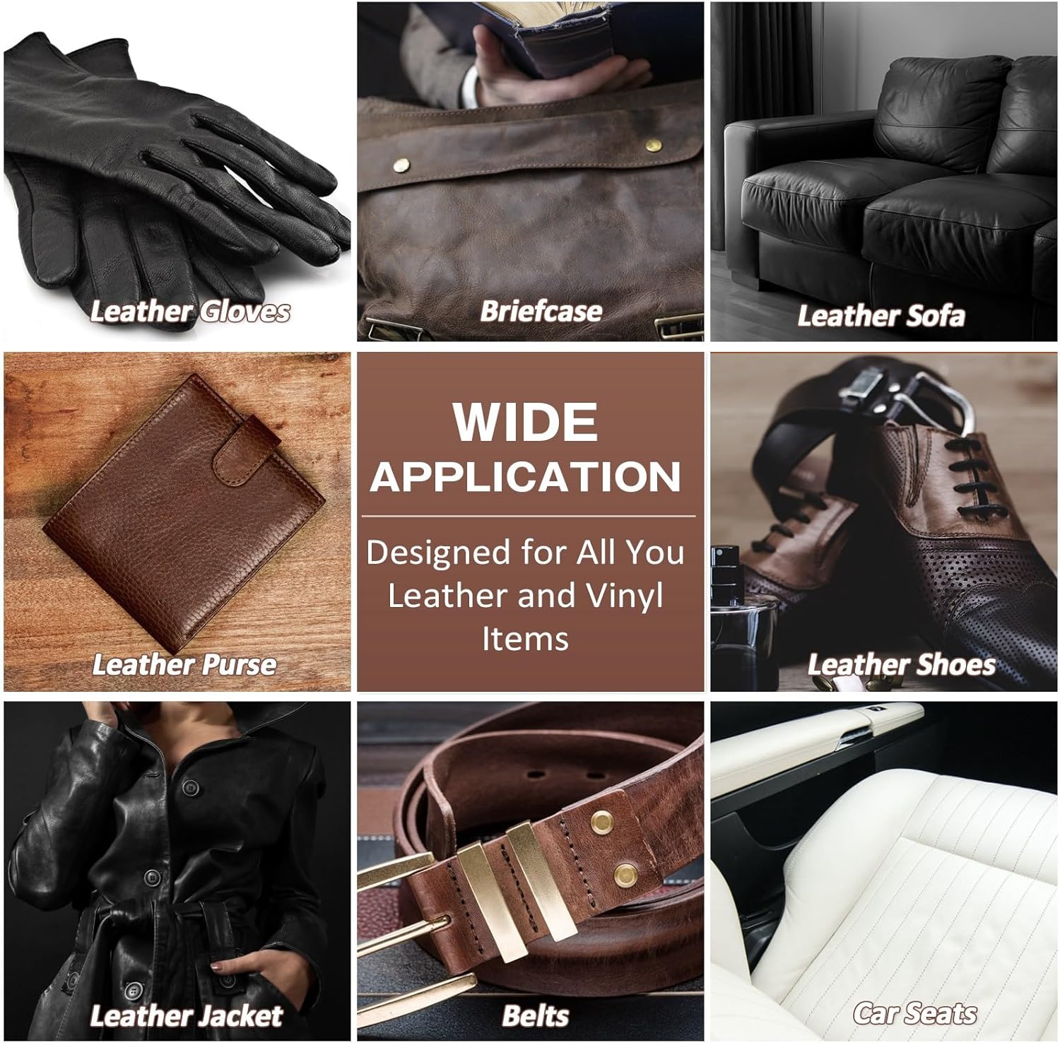 SEISSO 5-Color Leather Repair Kit for Sofa, Vinyl, Couch & Furniture – Fix Scratches, Tears, Holes