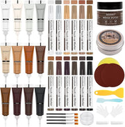 SEISSO 木製家具修理キット 39セット 12色 木材フィラー フィラー&マーカー付き