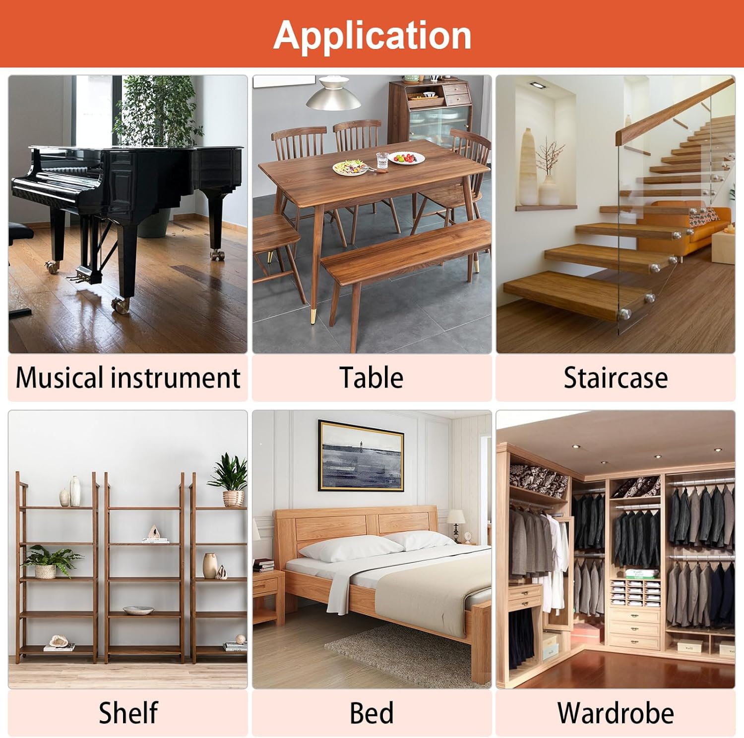 木製家具修理キット – 12色の木材充填剤とタッチアップペイント