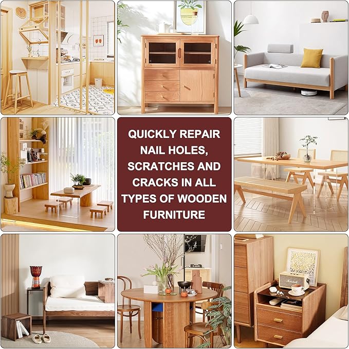 SEISSO ウッドフィラースティック – 家具補修用ワックスクレヨン 18色