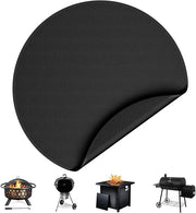 Cyfie 36 Inch Round BBQ Grill Mat Heat Resistant Fireproof Silicone Outdoor Patio Floor Protector