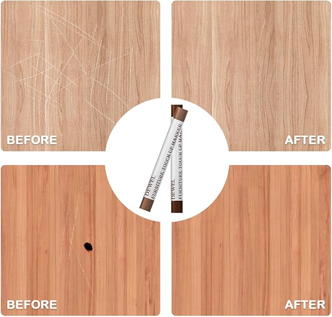 DEWEL 木材補修クレヨン – 家具用ワックスフィラースティック 10本入り