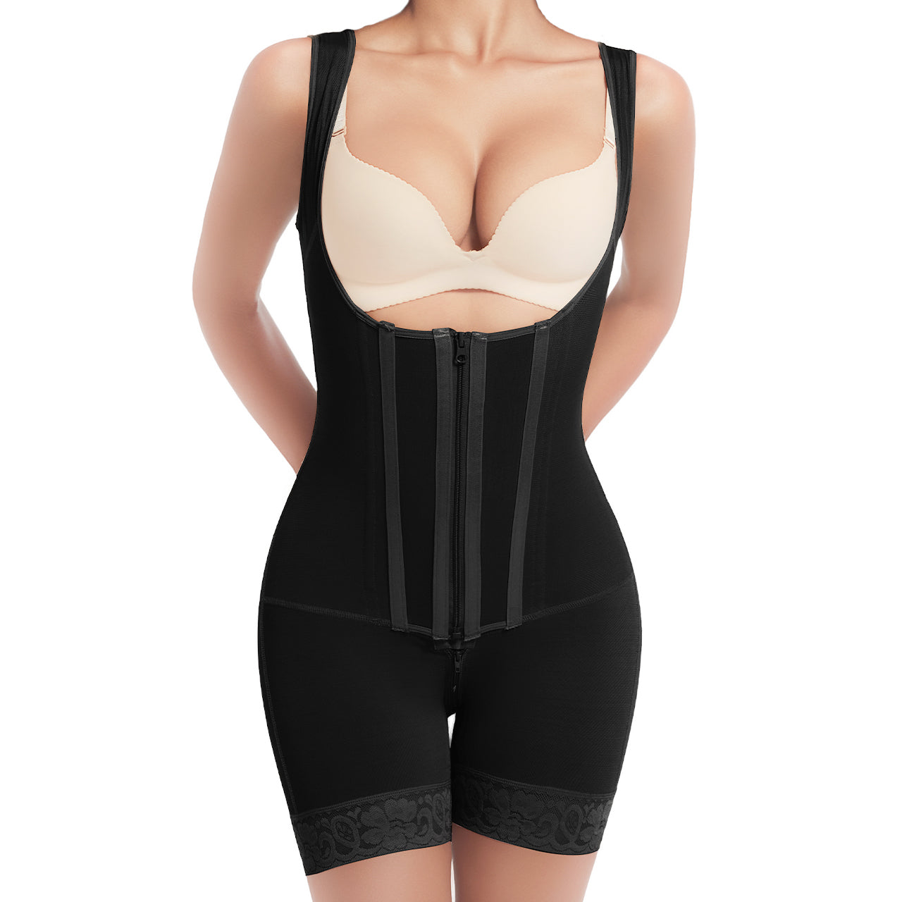 SEISSO Fajas Colombians Shapewear for Women Tummy Control Bodysuit