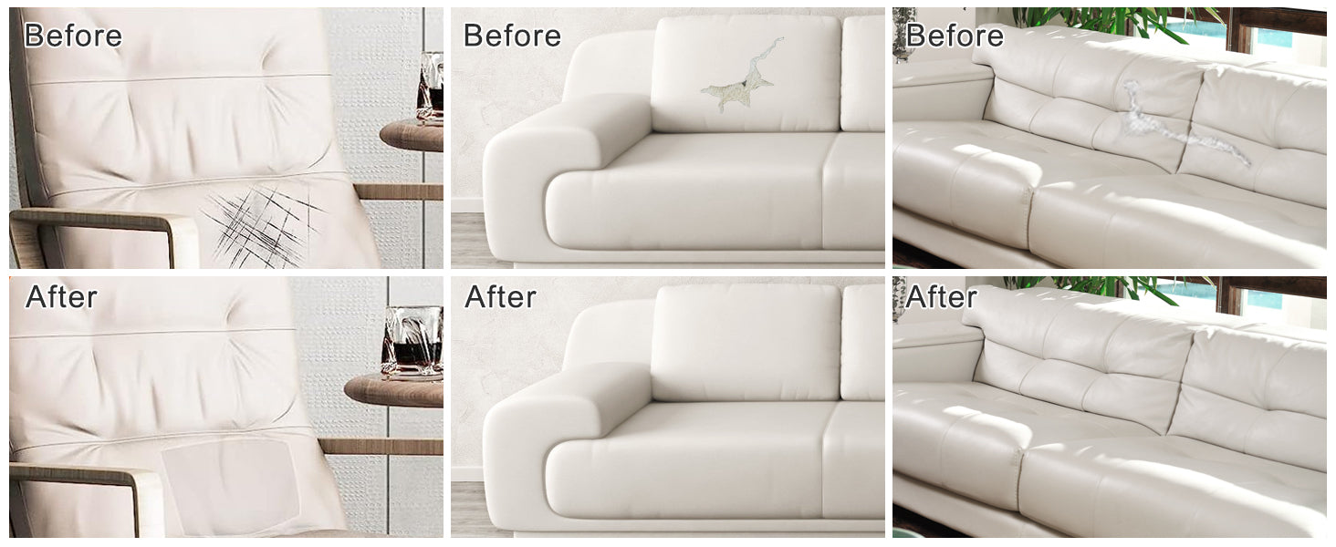 SEISSO 粘着式合成皮革補修パッチ – 40×200cm、丈夫で貼りやすい