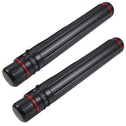 DEWEL 伸縮式アートチューブ 25-40インチ 防水ポスター収納ケース ストラップ付き(1個)