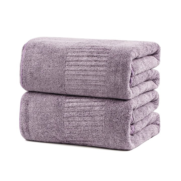 SEISSO バスタオル 35x63インチ ソフト 速乾 高級バスシート (2/4枚)