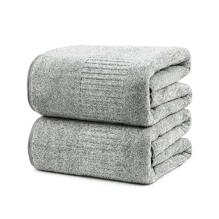 SEISSO バスタオル 35x63インチ ソフト 速乾 高級バスシート (2/4枚)