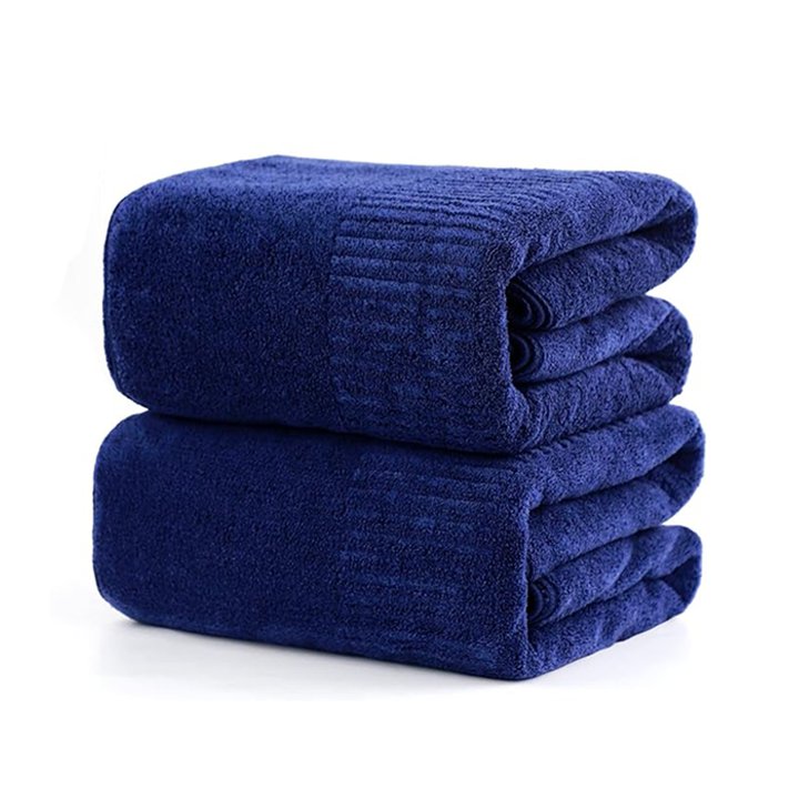 SEISSO バスタオル 35x63インチ ソフト 速乾 高級バスシート (2/4枚)