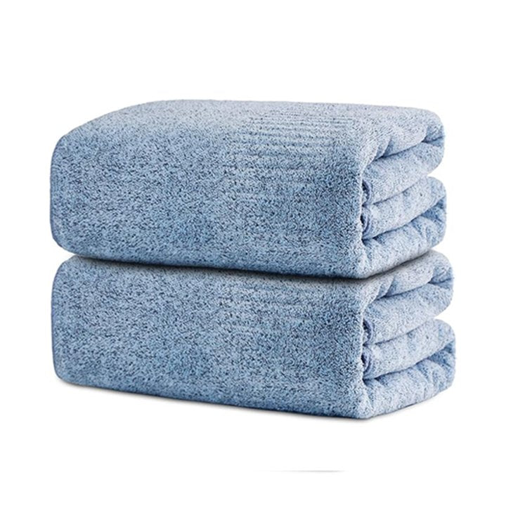 SEISSO バスタオル 35x63インチ ソフト 速乾 高級バスシート (2/4枚)