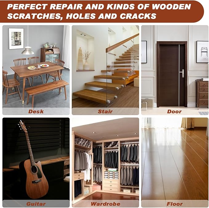 Perfect Seisso repair kit for kinds of wooden scratches, holes and cracks