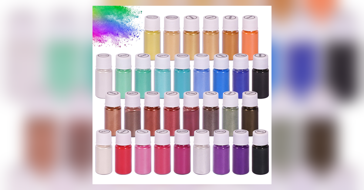 How to Make a 32-Color Mica Powder Swatch Plan for Resin Crafts cover image