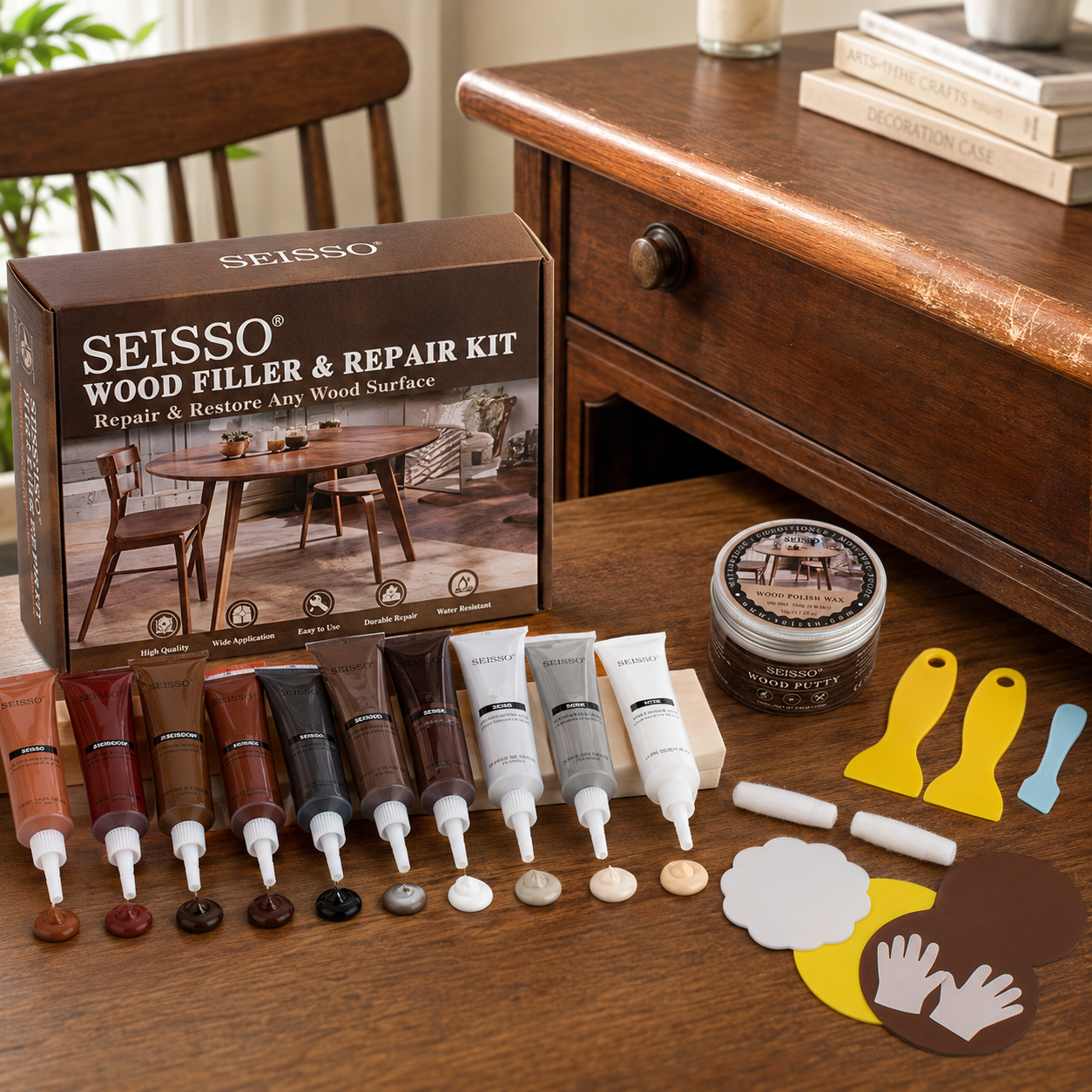 18 Wood Filler Colors Explained: How to Match Wood Furniture Repairs Like a Pro