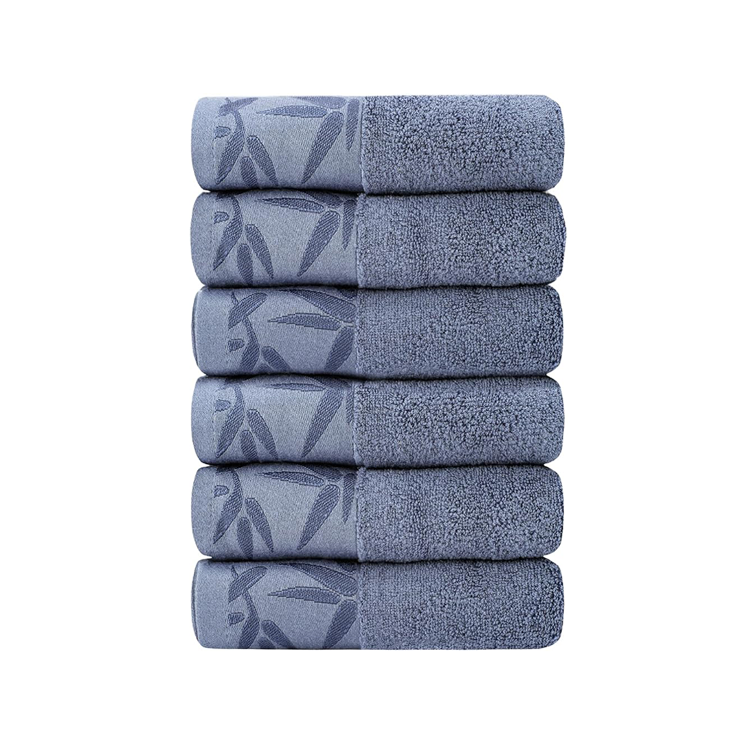 Ultra-Soft & Durable Bamboo Hand Towels – Fast-Absorbing, Quick-Dry 13x29" | SEISSO 6-Pack