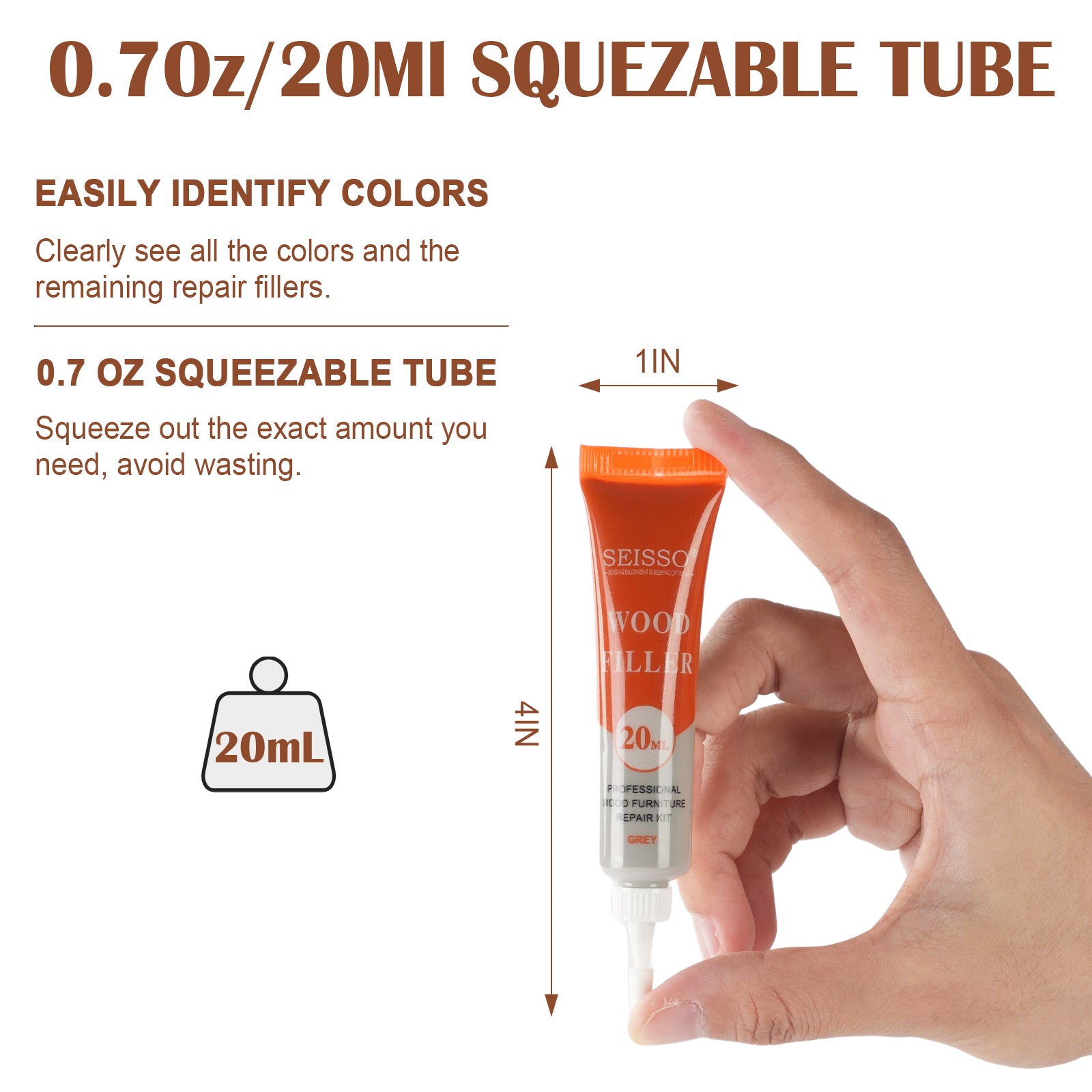 SEISSO 12 Colors Wood Furniture Repair Kit – Scratch Filler & Touch Up