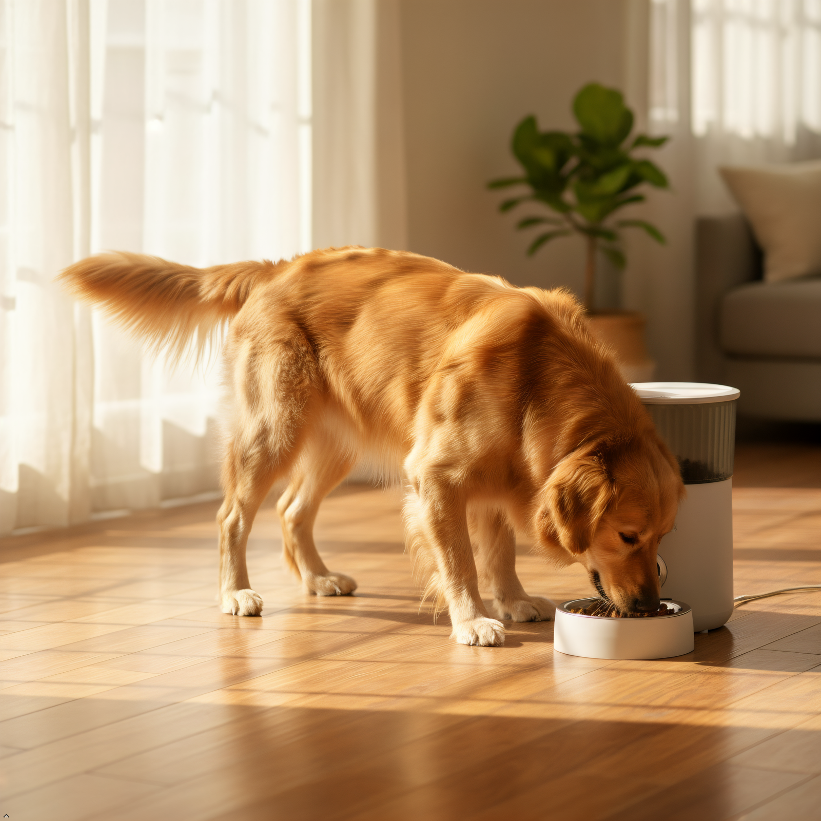 SEISSO Automatic Pet Feeder for Cats & Dogs – 3.5L Timed Food Dispenser