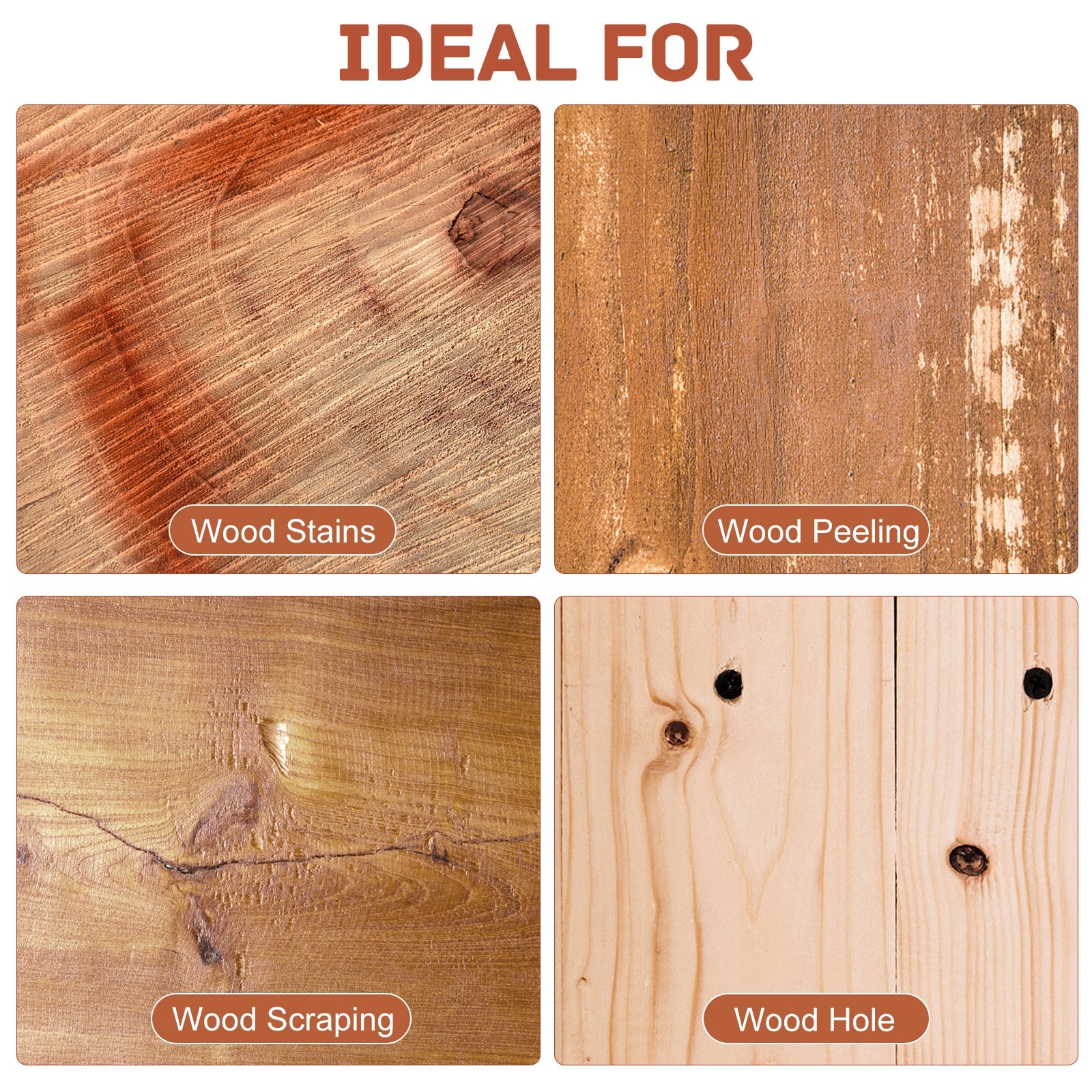 SEISSO 18 Colors Wood Filler Sticks – Furniture & Floor Repair
