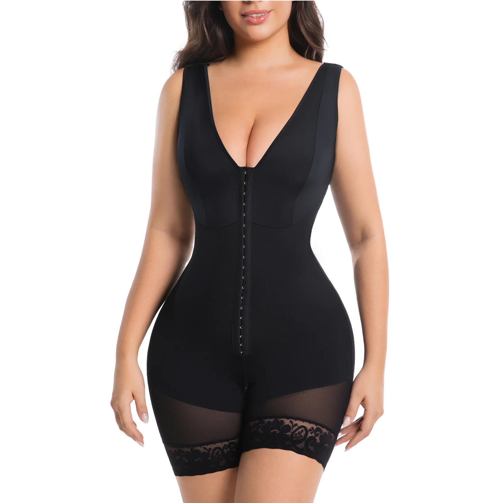 SEISSO Colombian Shapewear for Women – Full Body Tummy Control Bodysuit with Butt Lifter & Zipper Crotch