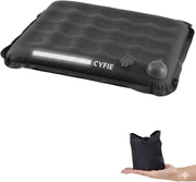 Cyfie Inflatable Seat Cushion for Travel, Portable Stadium Seat | 2.8" thick inflatable cushion, lightweight, water-resistant, ideal as an airplane seat cushion, camping pad and outdoor seat