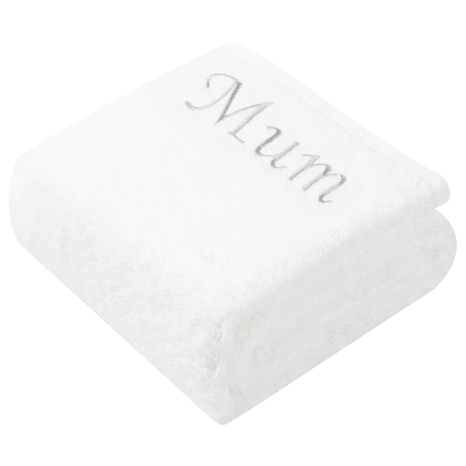 Premium 100% Cotton Bath Towel 600 g/m² – Oversized 70×140 cm | SEISSO Personalised Gift, Perfect for Mum