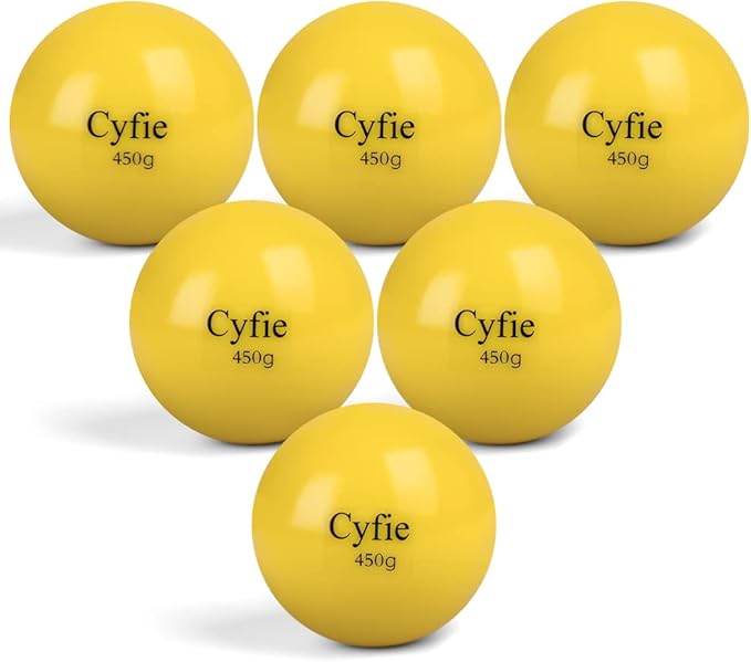 Cyfie Heavy Weighted Baseball/Softball Training Balls – 6 Pack for Hitting, Pitching & Throwing Practice