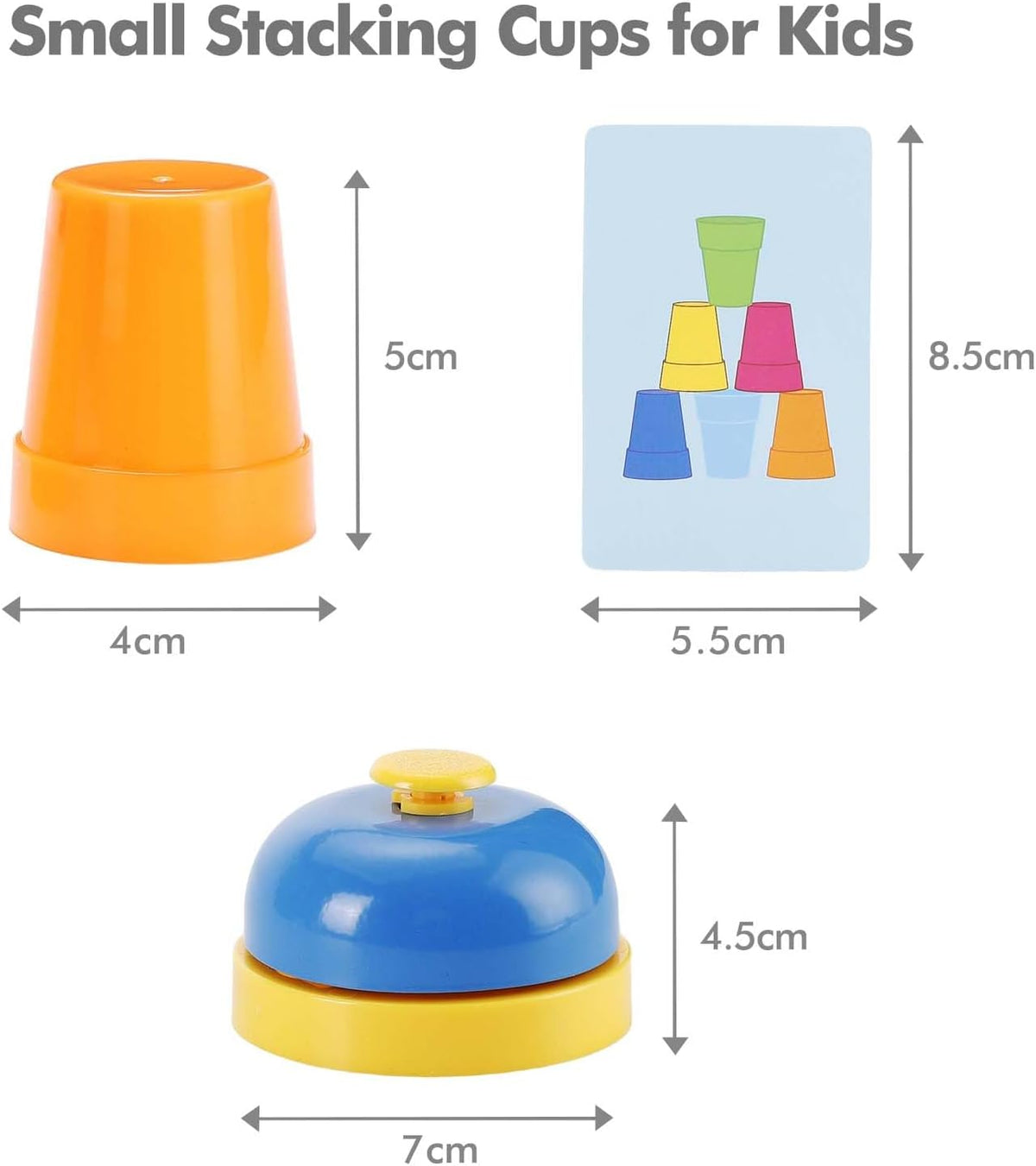 Stack Speed Stacking Cups SEISSO Quick Stacking Cups, Stack Cups Set Engaging Educational Speed