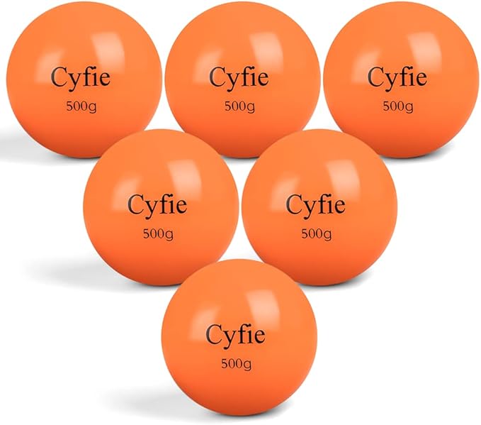 Cyfie Heavy Weighted Baseball/Softball Training Balls – 6 Pack for Hitting, Pitching & Throwing Practice