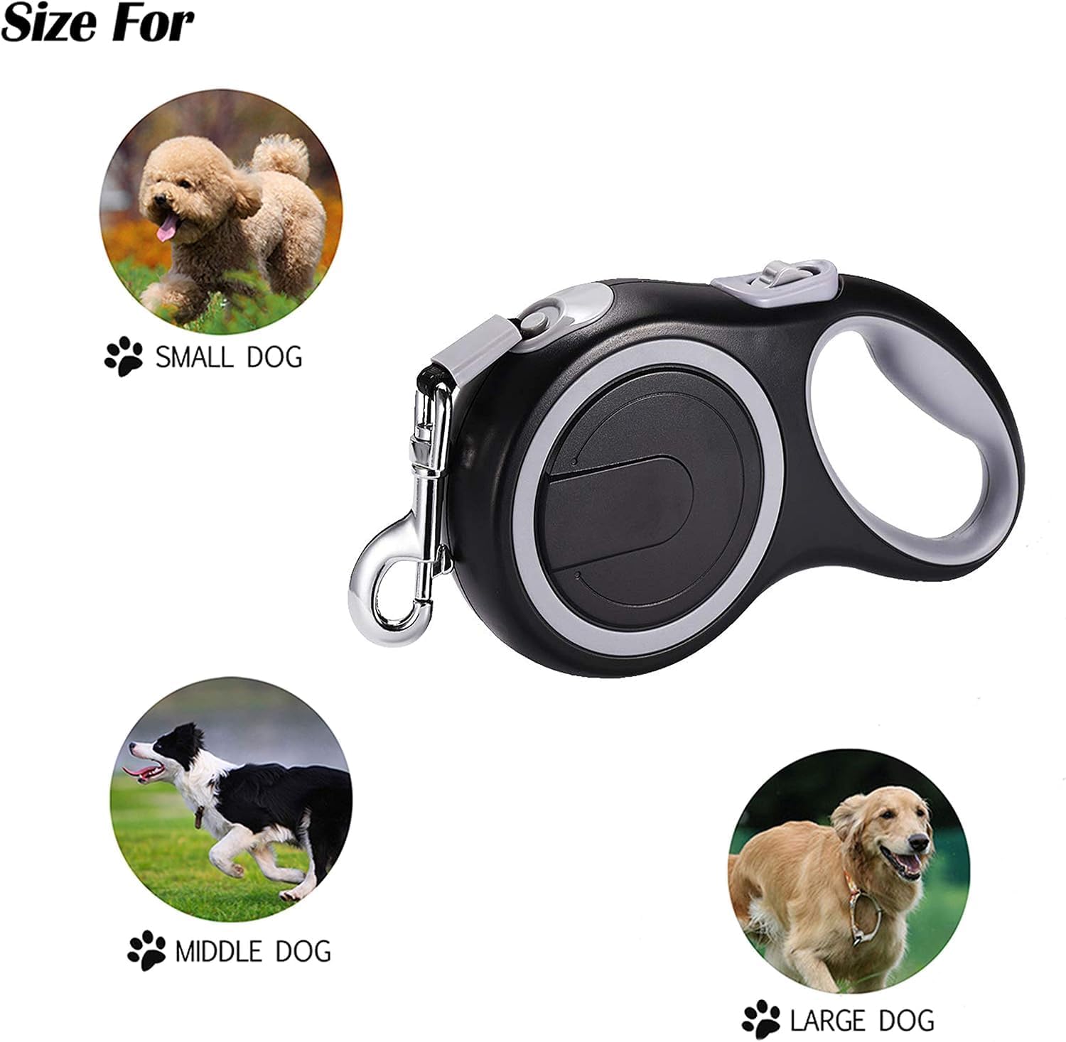 SEISSO Retractable Cat Dog Leash, 26 Foot Dog Walking Leash