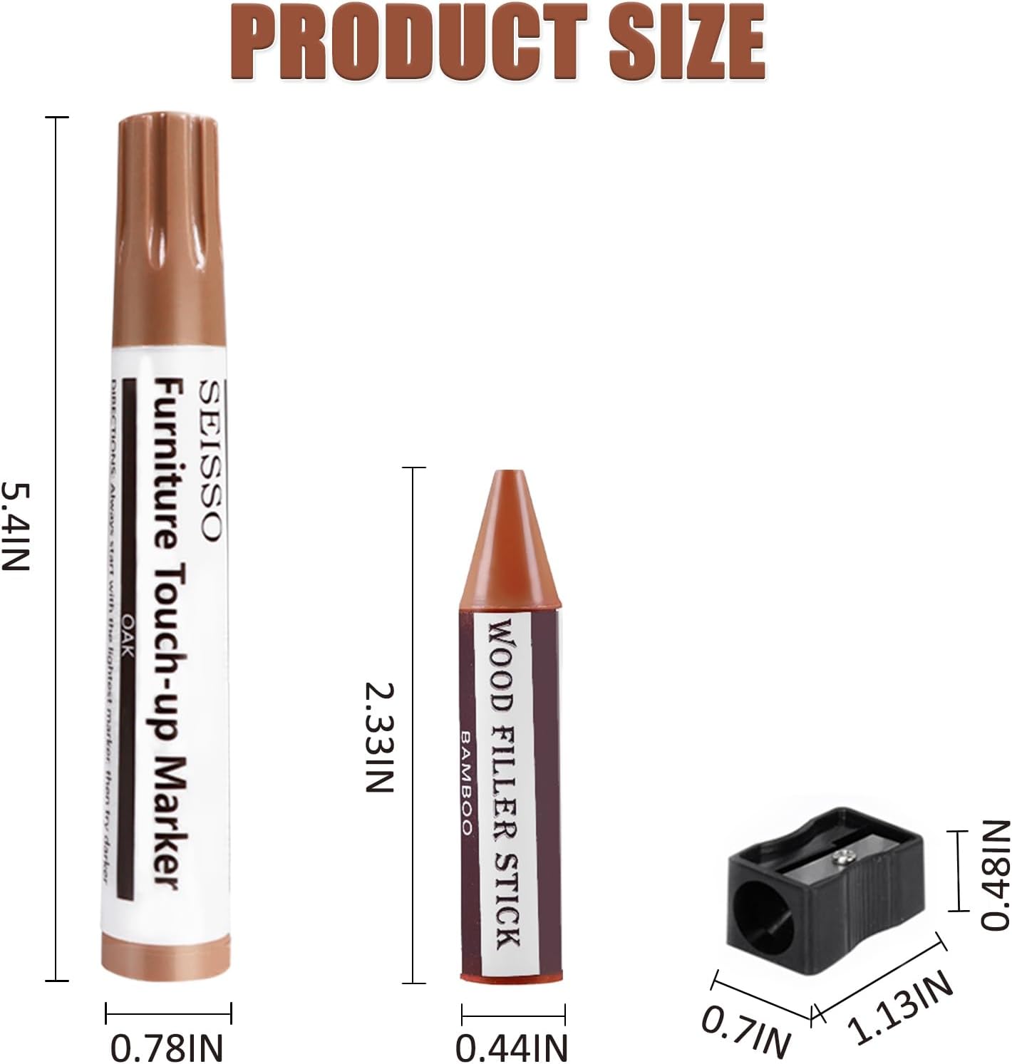 SEISSO Furniture Repair Kit 18 Colors Wood Markers & Fillers