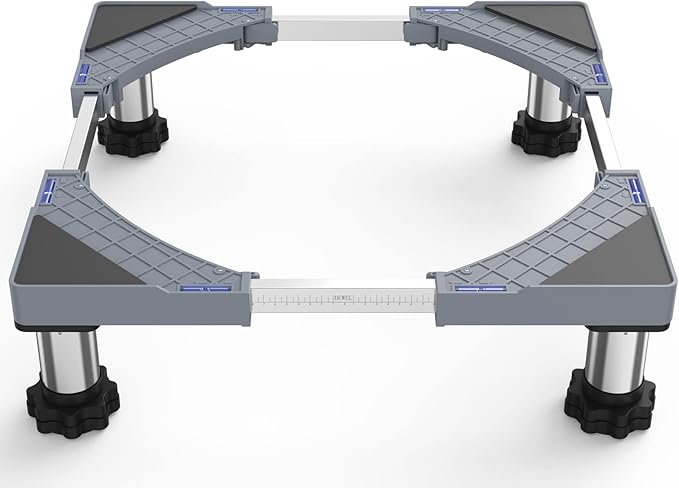 DEWEL Adjustable Mini Fridge & Washer Base Stand, 770LB Capacity
