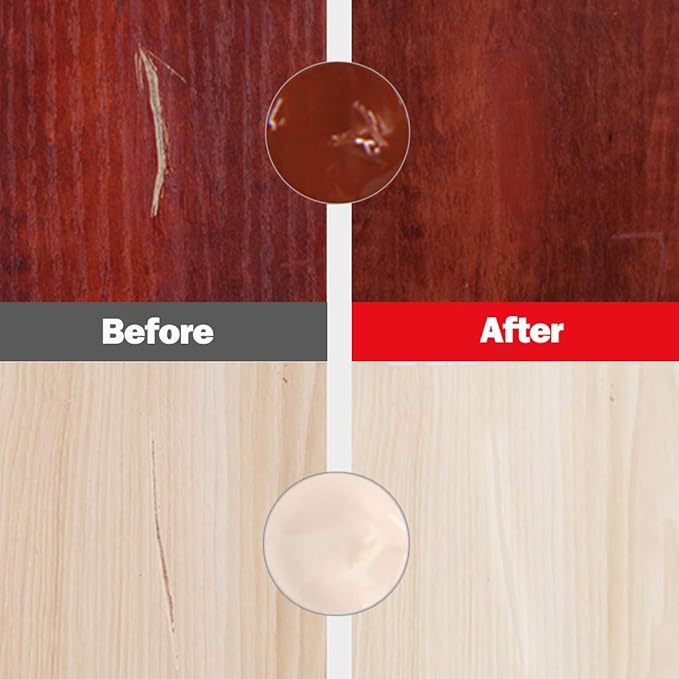 SEISSO Wood Furniture Repair Kit – 12 Colors Stainable Filler for Scratches & Floors