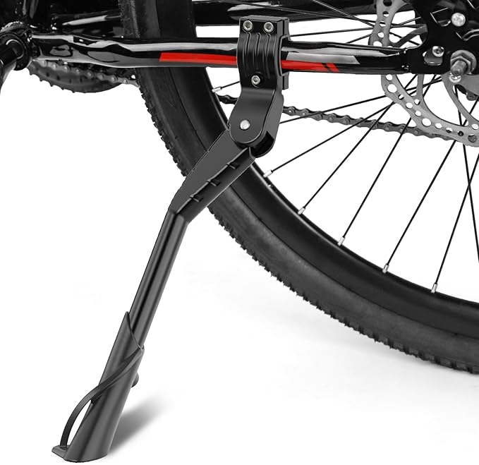 Cyfie Universal Rear Bike Kickstand for 24 26 27 29 Inch Wheels (Black for 24-29 Inch Bike Wheel)