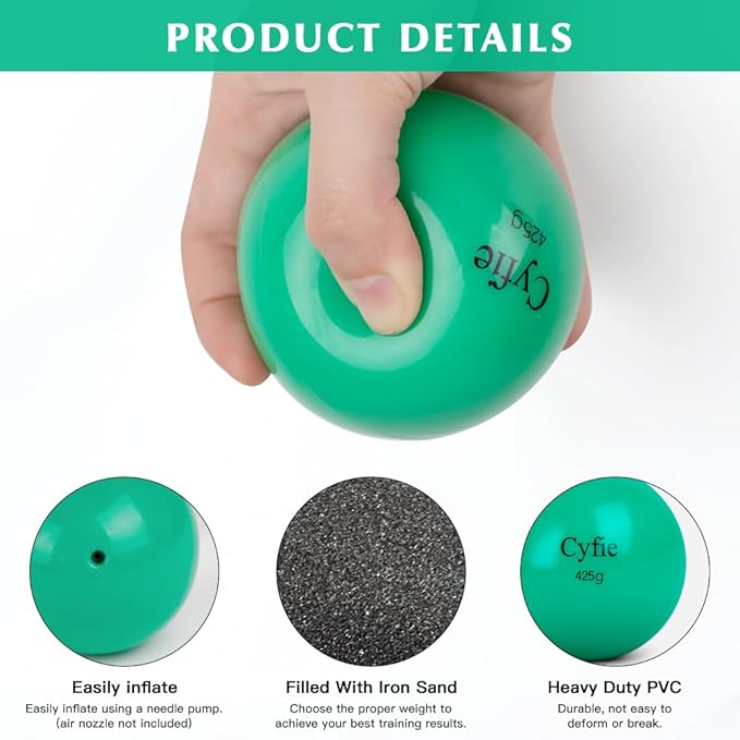 Cyfie Heavy Weighted Baseball/Softball Training Balls – 6 Pack for Hitting, Pitching & Throwing Practice