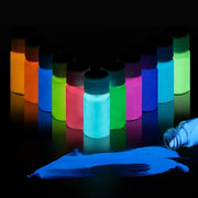 SEISSO 12 Color Glow Pigment Powder for Resin Nail Art DIY Crafts 07oz Each