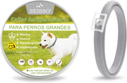 SEISSO Flea Collar for Dogs, Grey, 25 inches