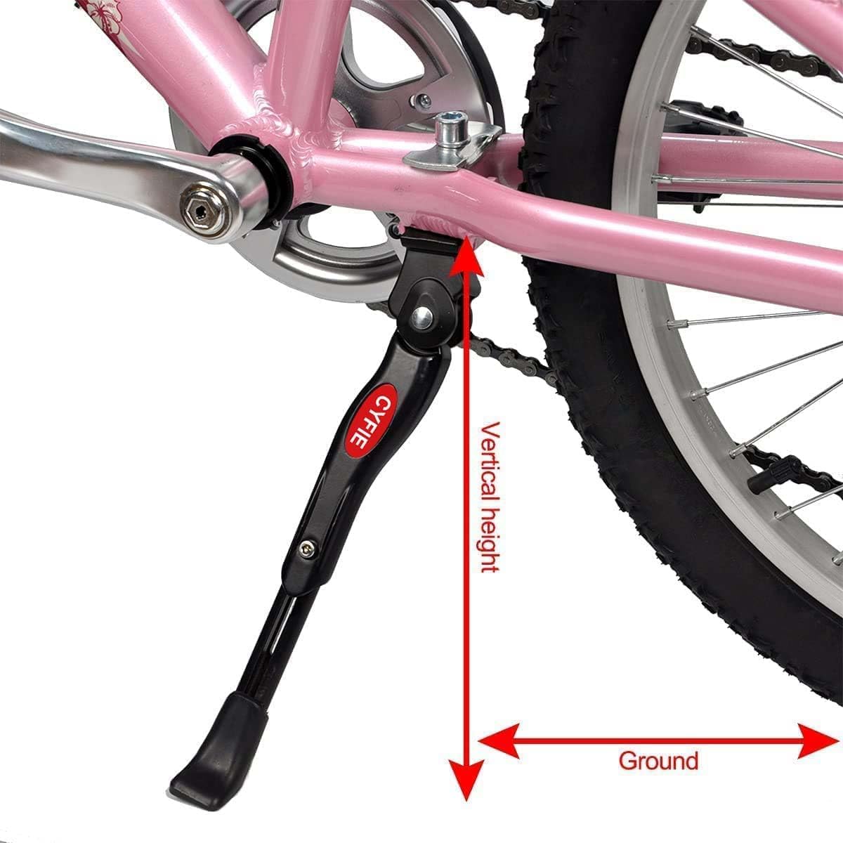 Cyfie Adjustable Bike Kickstand for 16"/18"/20" Kids Bikes Aluminum Alloy