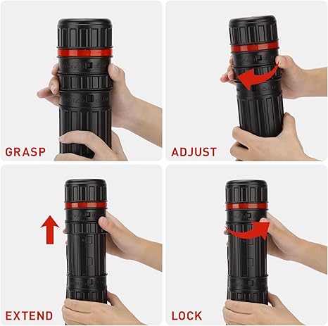 DEWEL 2 Pack Telescoping Document Poster Tube Waterproof with Strap