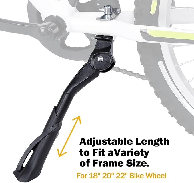 Cyfie Adjustable Bike Kickstand for 18-22"/22-26" Kids and Adult Mountain Road Bikes