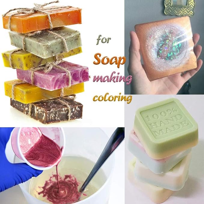 SEISSO Mica Powder 15 Colors for Resin Soap Candle DIY 10g Each