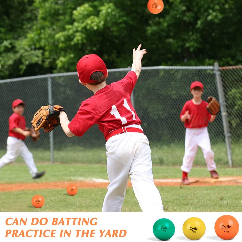 Cyfie Heavy Weighted Baseball/Softball Training Balls – 6 Pack for Hitting, Pitching & Throwing Practice