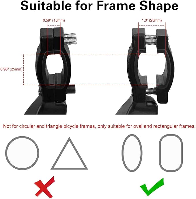 Cyfie Universal Rear Bike Kickstand for 24 26 27 29 Inch Wheels (Black for 24-29 Inch Bike Wheel)