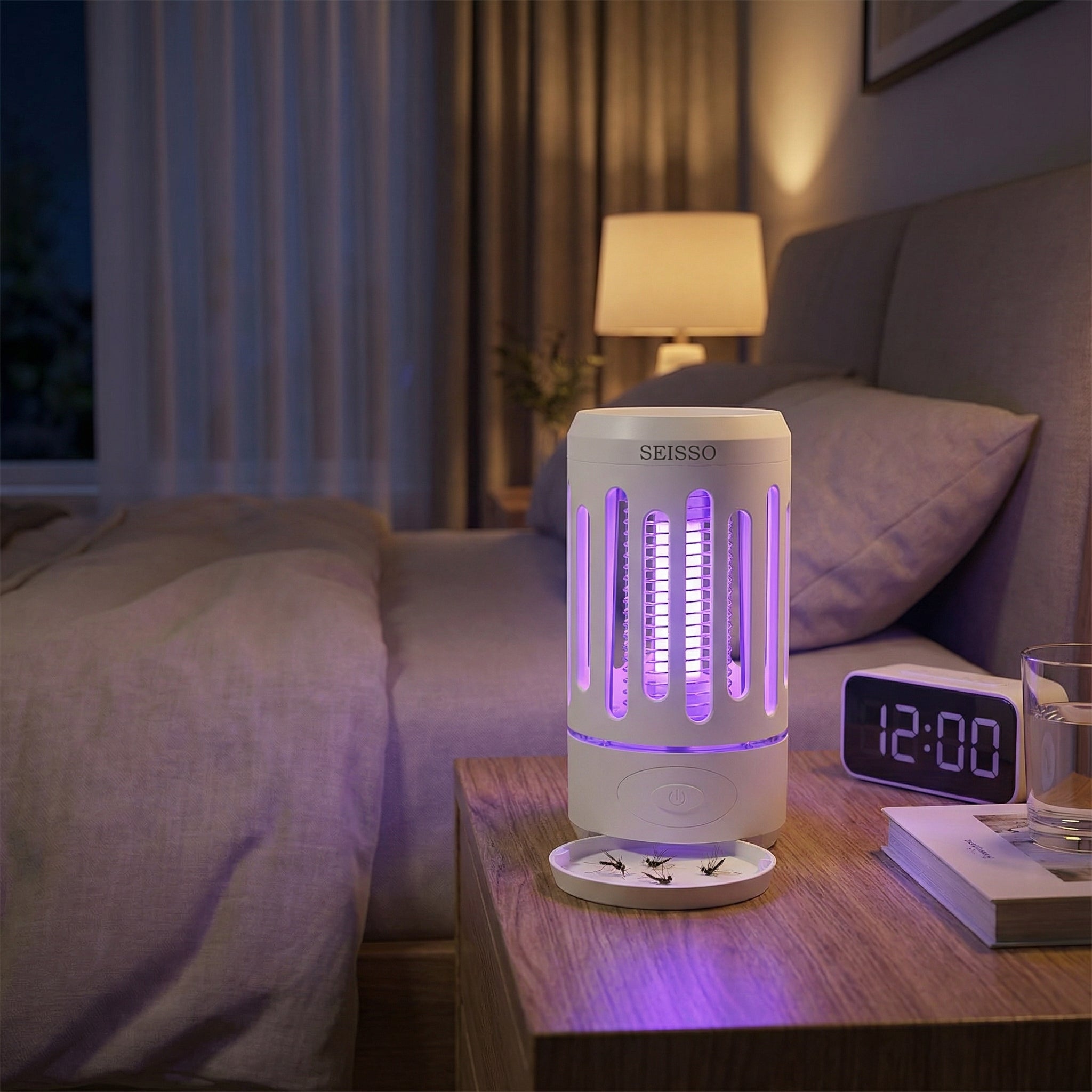 SEISSO Electric Insect Killer – USB Rechargeable Indoor & Outdoor Mosquito Trap