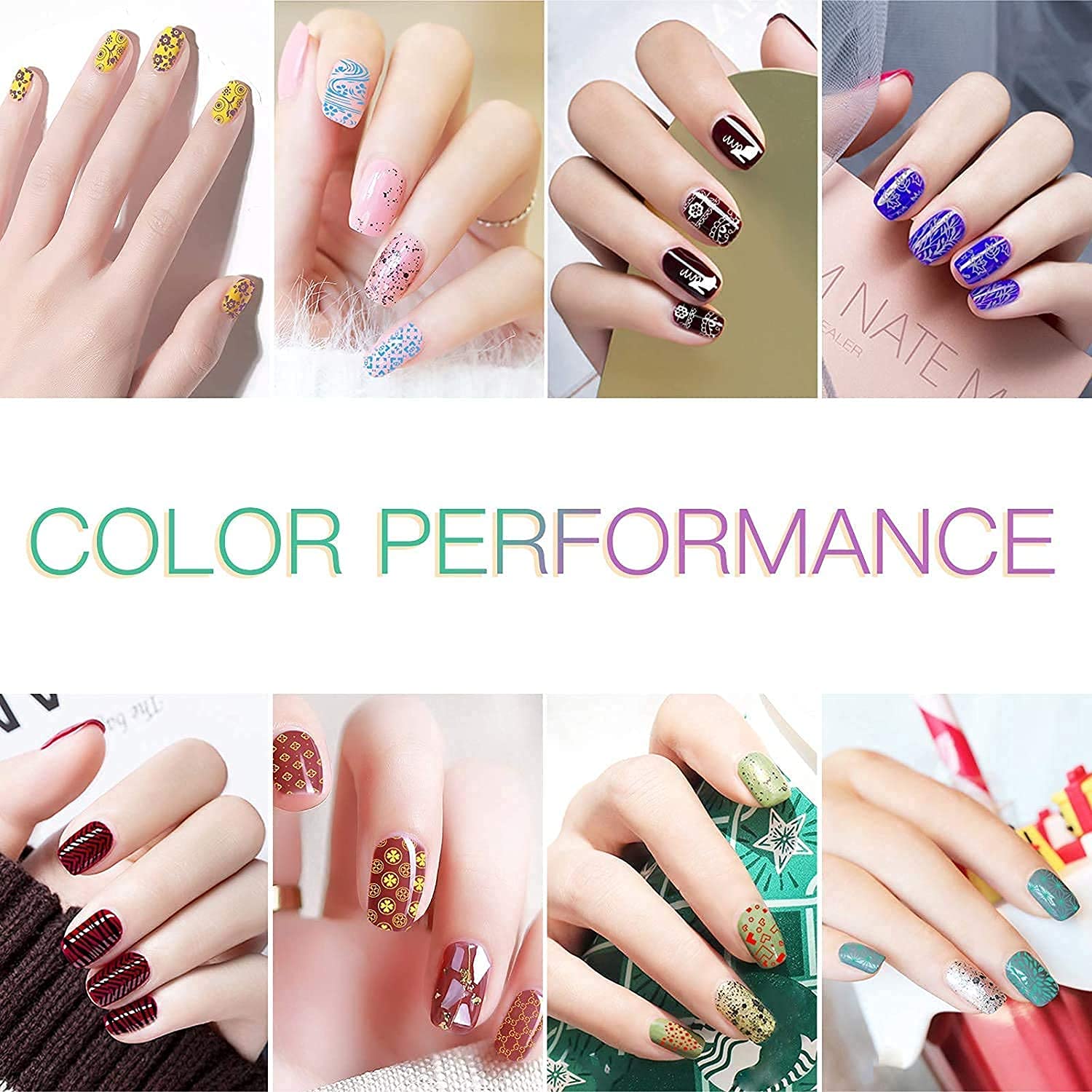 Biutee Nail Stamping Polish – 12 Colors Air Dry Nail Art Polish Set for Stamping Plates, Holiday Manicure Kit