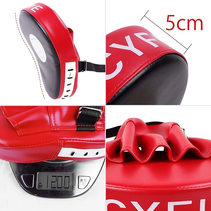 CYFIE 3-in-1 Kids & Adult Boxing Training Set – Punching Mitts, Kick & Target Pads