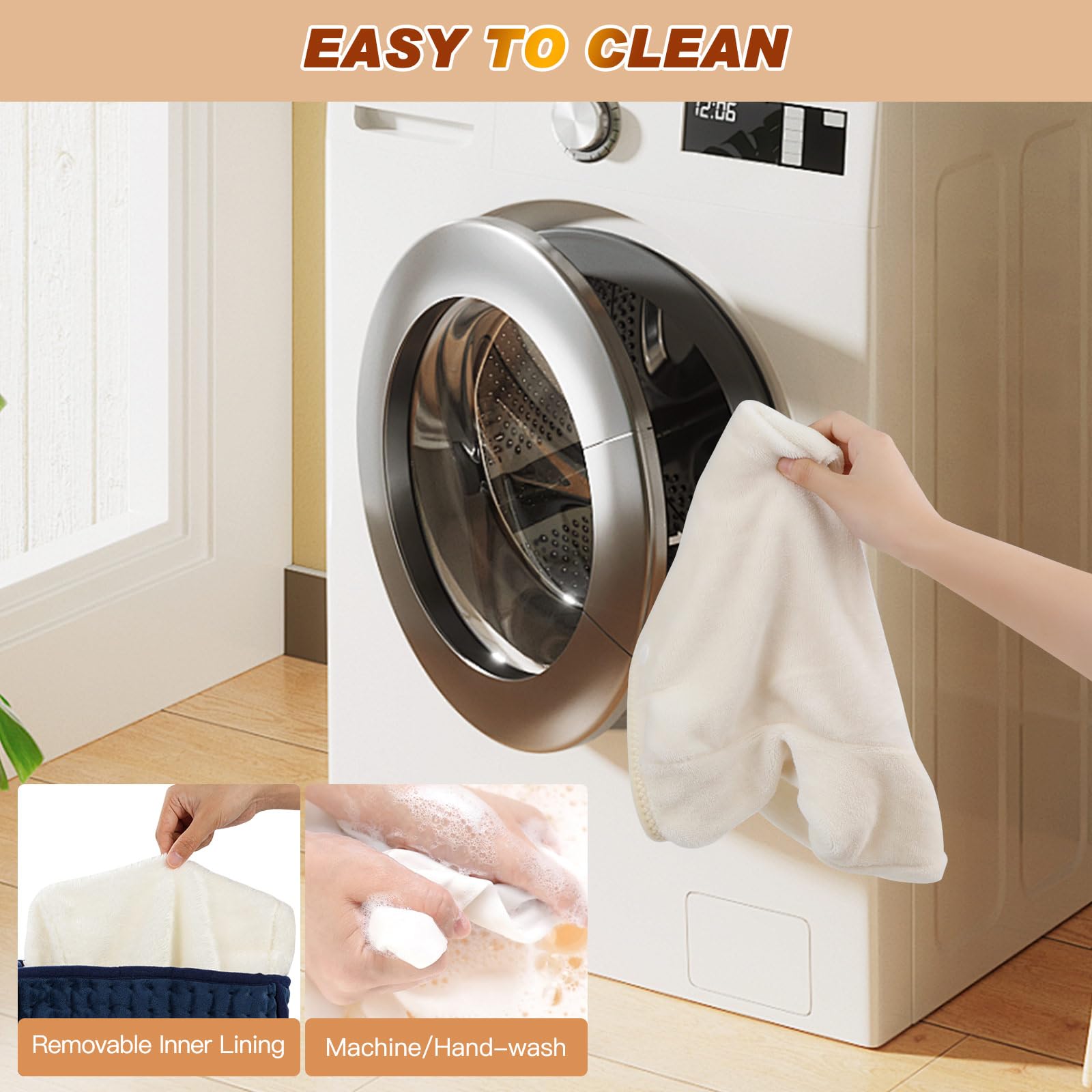 US Plug – Double-Speed Heating Foot Warmer, Adjustable 10 Levels, Multi-Safety Protection | CYFIE