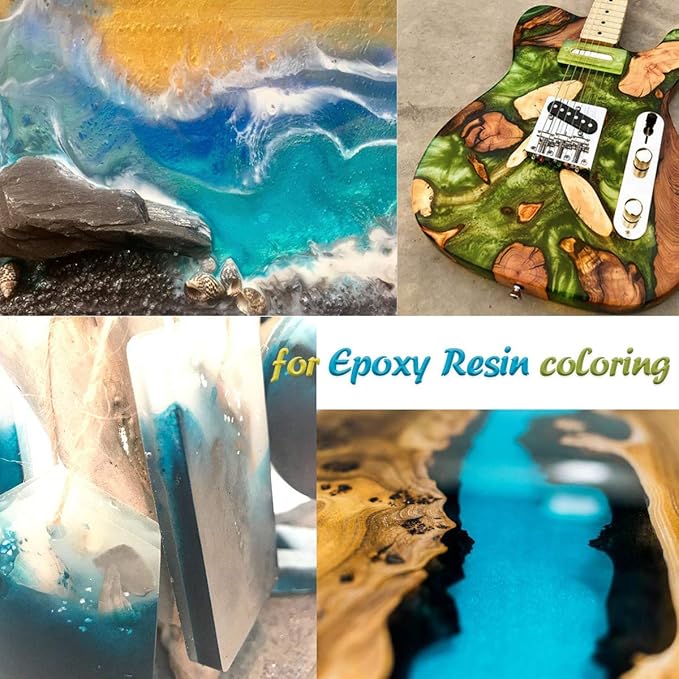 SEISSO Mica Powder 15 Colors for Resin Soap Candle DIY 10g Each