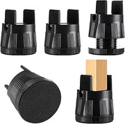 DEWEL Heavy Duty Adjustable Bed Risers 2.36-3.15" Lift 4 Pack for Furniture & Storage