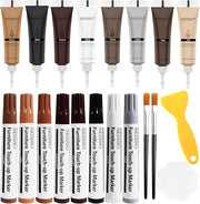 SEISSO Wood Furniture Repair Kit, 8 Colors Markers & Fillers for Scratches – 20 PCS
