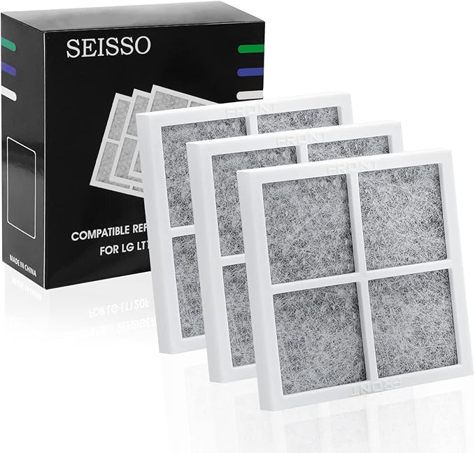 SEISSO Refrigerator Air Filter for LG LT120F & Kenmore 46-9918-3 Pack