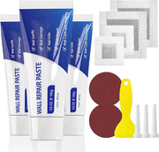 SEISSO Drywall Repair Kit – 3×100g Paste with Patches, Scraper & Sandpaper
