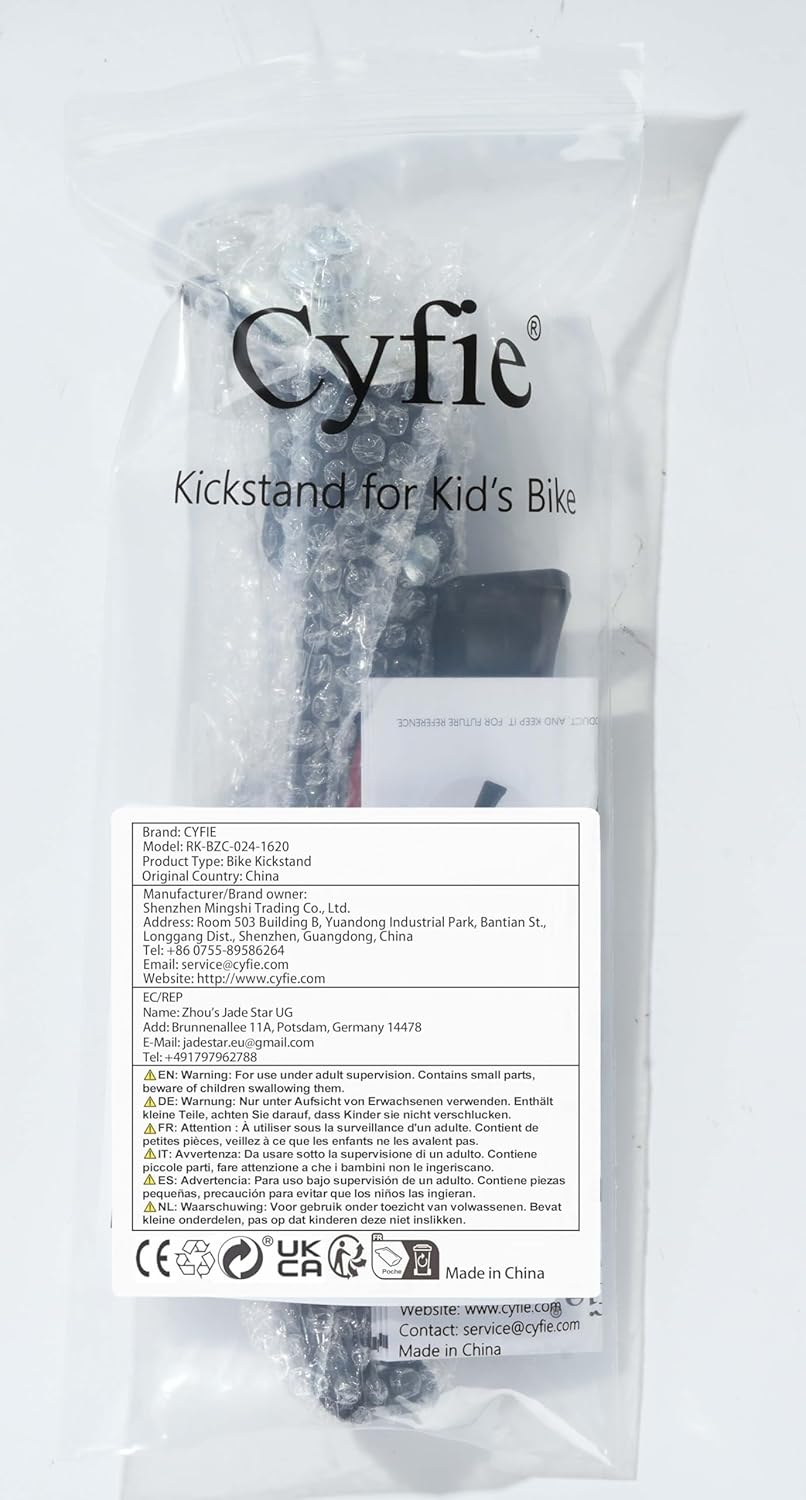 Cyfie Adjustable Bike Kickstand for 16"/18"/20" Kids Bikes Aluminum Alloy